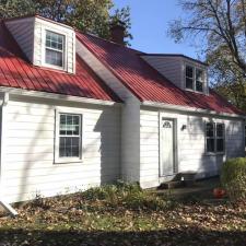 Before and after house wash