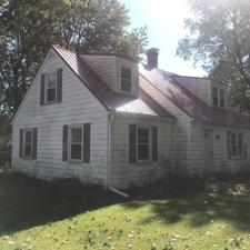 Before and after house wash