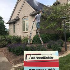 Sidewalk roof cleaning